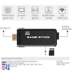 کنسول بازی Olevo مدل Game Stick 4K Ultra HD